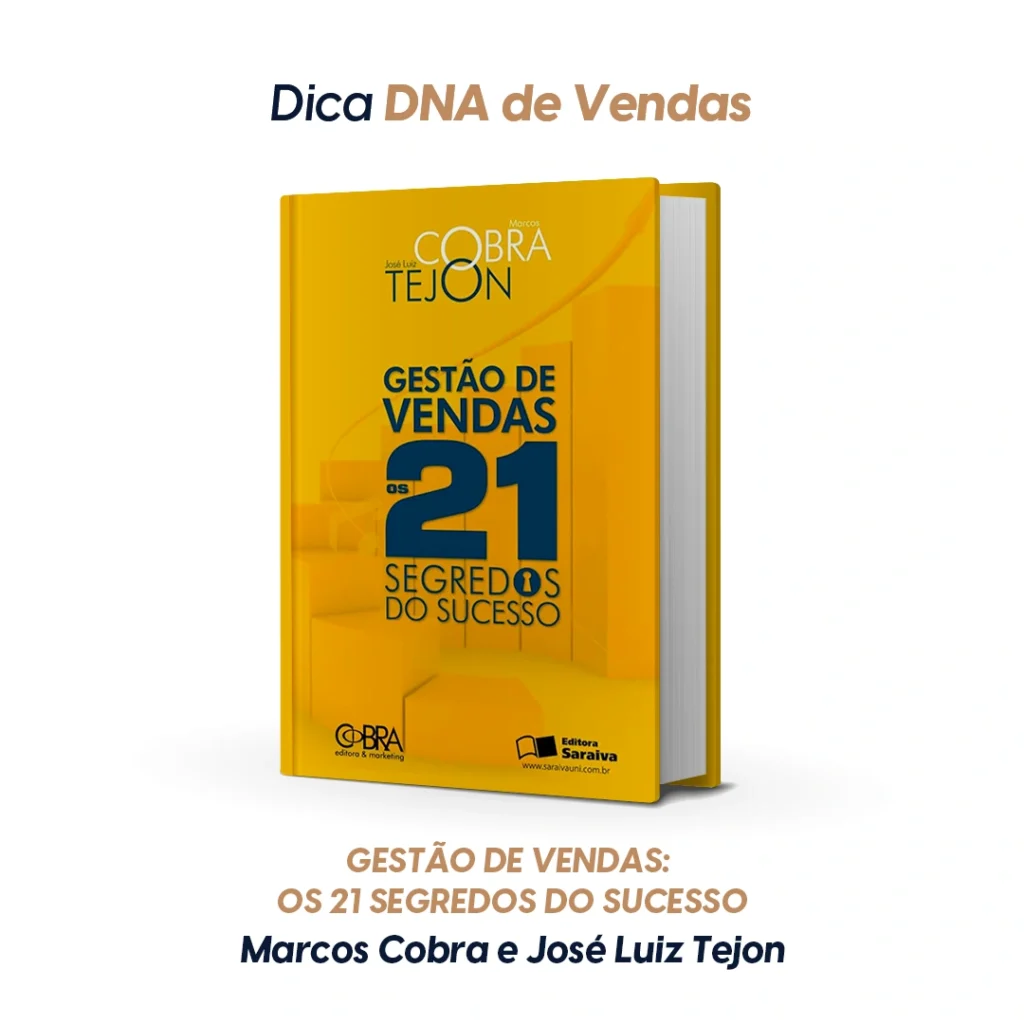 Capa do livro Gestão de Vendas: Os 21 Segredos do Sucesso — Marcos Cobra & José Luiz Tejon